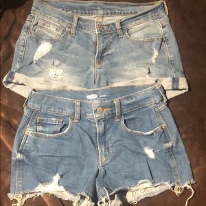 2/15 Old Navy ripped denim shorts